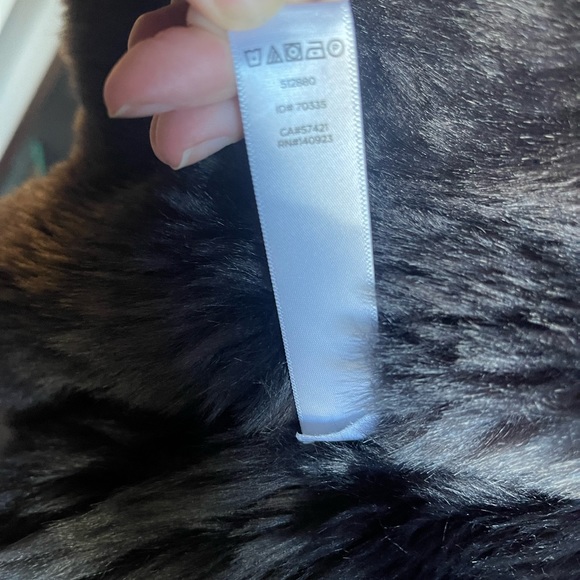 Loft SZ M Dark Grey Reversible Faux Suede and Fur Vest! - Picture 5 of 9